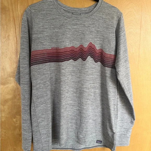 Patagonia Women's Long Sleeve Capilene Daily Graphic Cool Tee Medium Ridge Rise - Picture 2 of 5